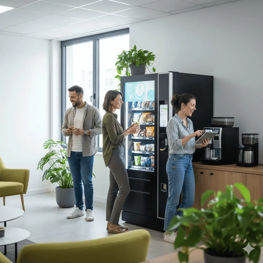 Distributeur automatique en entreprise : comment améliorer la qualité de vie au travail ?